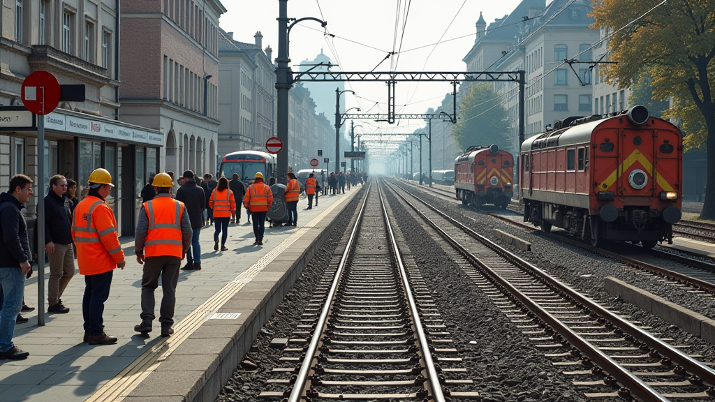 bahnbaustelle niederrhein