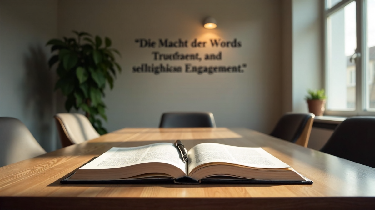 Die Macht der Worte: Geschäftsführer, Gesellschaft, Vertrauen